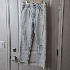 American Eagle Acid Wash Rigid Mom Jeans 10